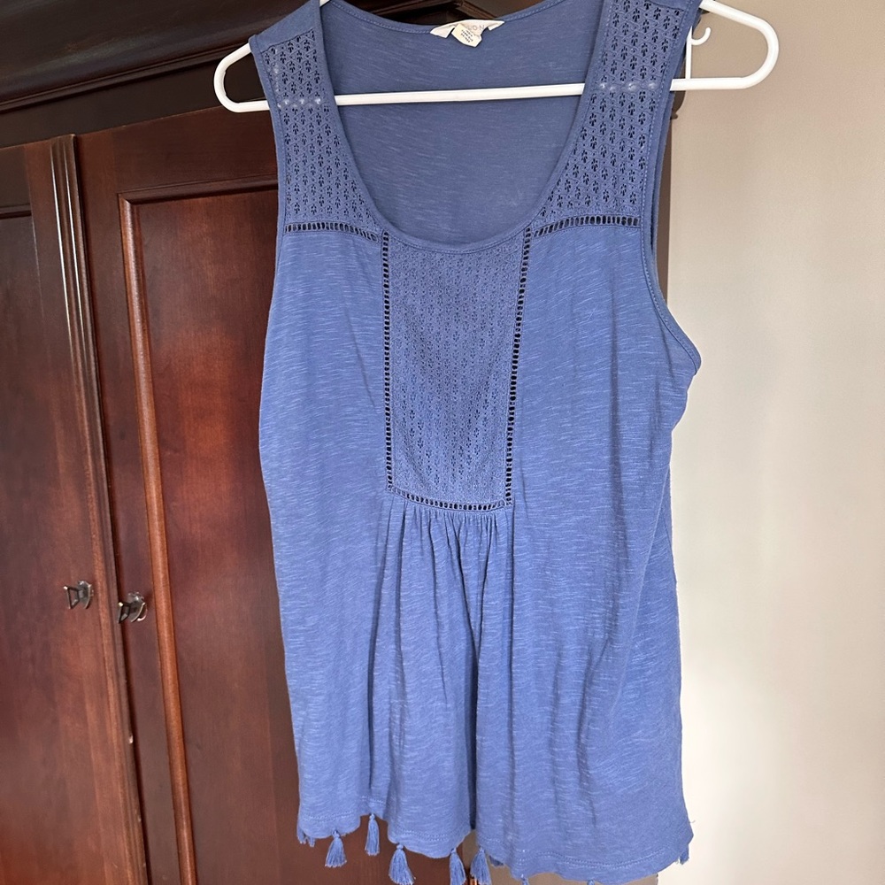 Caslon purple tank size small